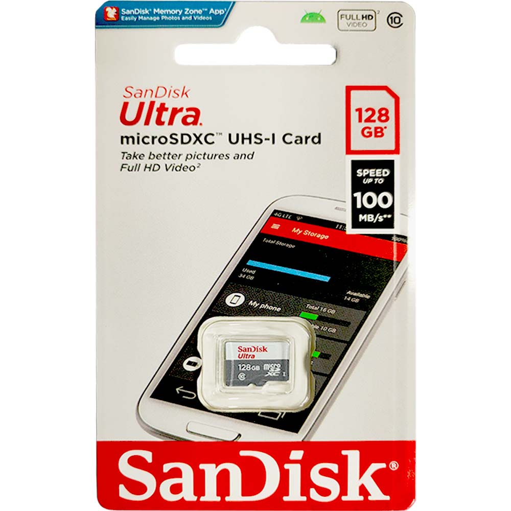 Thẻ Nhớ Sandisk Ultra128Gb Siêu Bền Dung Lượng Cao Thẻ Nhớ Sandisk Ultra128Gb Siêu Bền Dung Lượng Cao