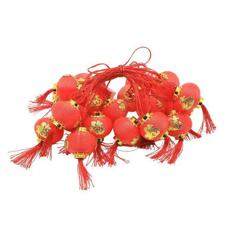 Dây Đèn 16 Bóng Hình Đèn Lồng Dây Dài 5.5M Trang Trí Dịp Lễ, Tết