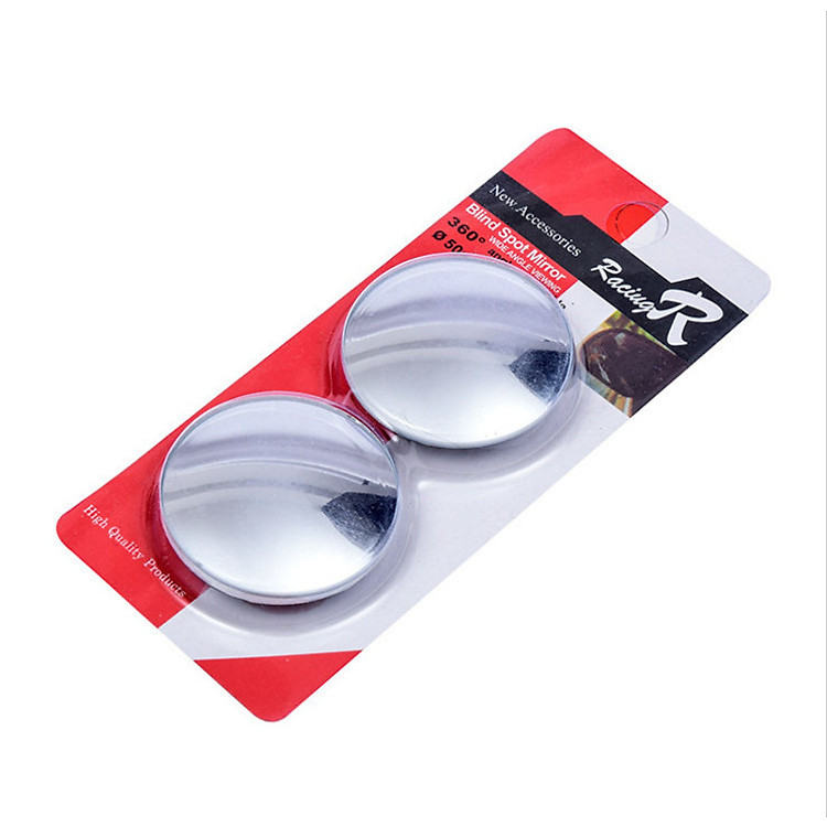 Bộ 2 Gương Cầu Lồi Gắn Kính Hậu Xe Ôto Xoay 360 Độ Xóa Điểm Mù Không Viền (Mẫu Mới)