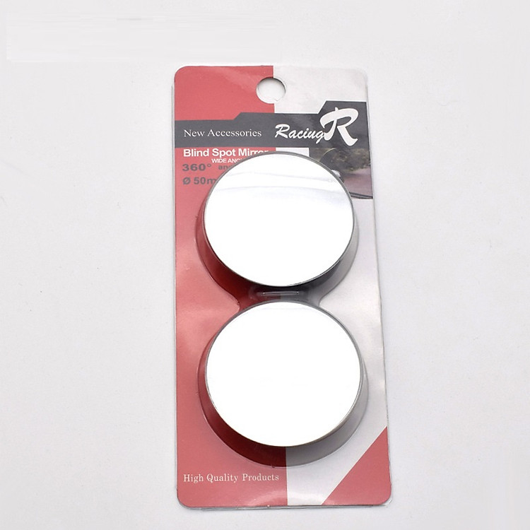 Bộ 2 Gương Cầu Lồi Gắn Kính Hậu Xe Ôto Xoay 360 Độ Xóa Điểm Mù Không Viền (Mẫu Mới)