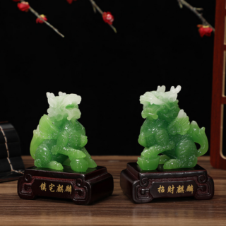 Combo 2 Tượng Tỳ Hươu Phong Thủy Kèm Đế Sang Trọng