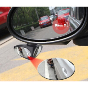 Gương Cầu 3R 3R-046 2 Góc Nhìn Chiếu Cạnh Và Lốp Xe Xoay 360 Độ Soi Điểm Mù, Xóa Điểm Mù