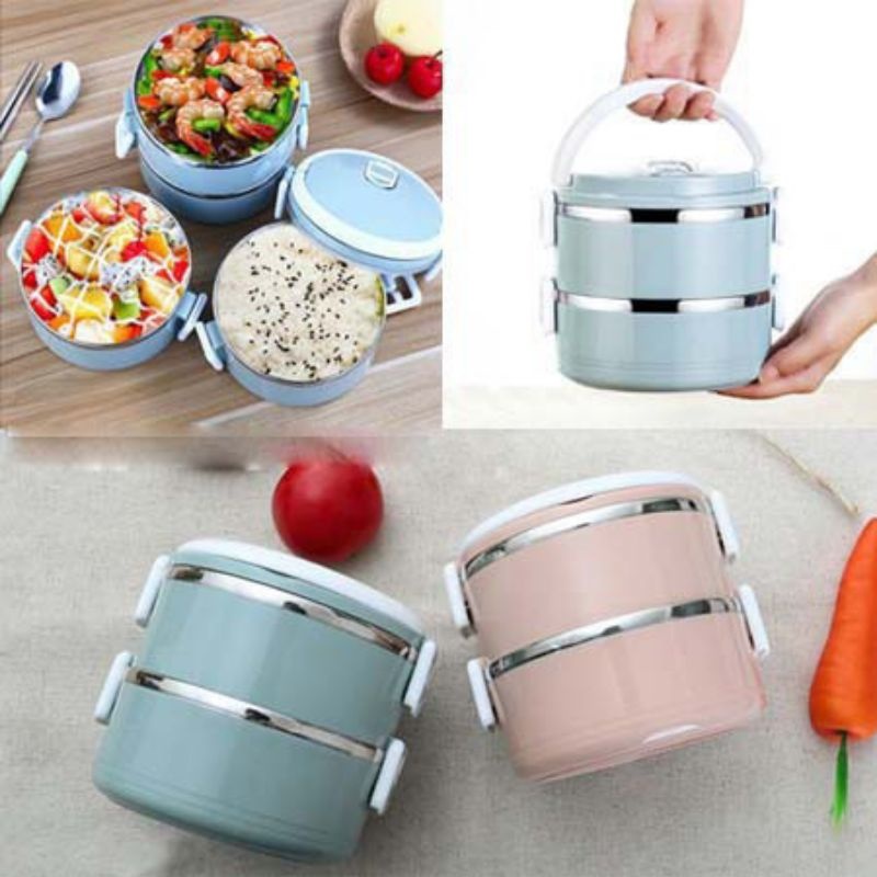Hộp Đựng Cơm Lúa Mạch 2 Tầng Lõi Inox Cao Cấp Hộp Đựng Cơm Lúa Mạch 2 Tầng Lõi Inox Cao Cấp