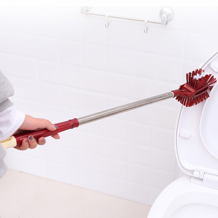 Dụng Cụ Vệ Sinh Toilet 2 Đầu Thân Inox