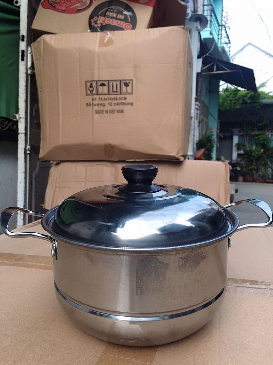 Nồi Hấp Inox Tiện Dụng Đa Năng Size 18Cm Nồi Hấp Inox Tiện Dụng Đa Năng Size 18Cm