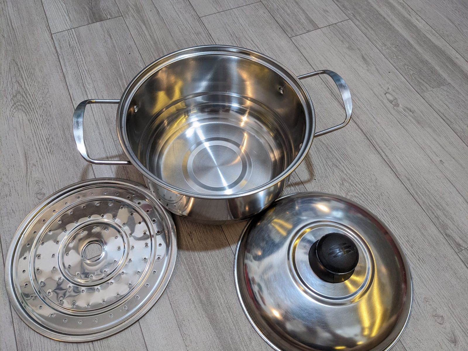 Nồi Hấp Inox Tiện Dụng Đa Năng Size 18Cm Nồi Hấp Inox Tiện Dụng Đa Năng Size 18Cm
