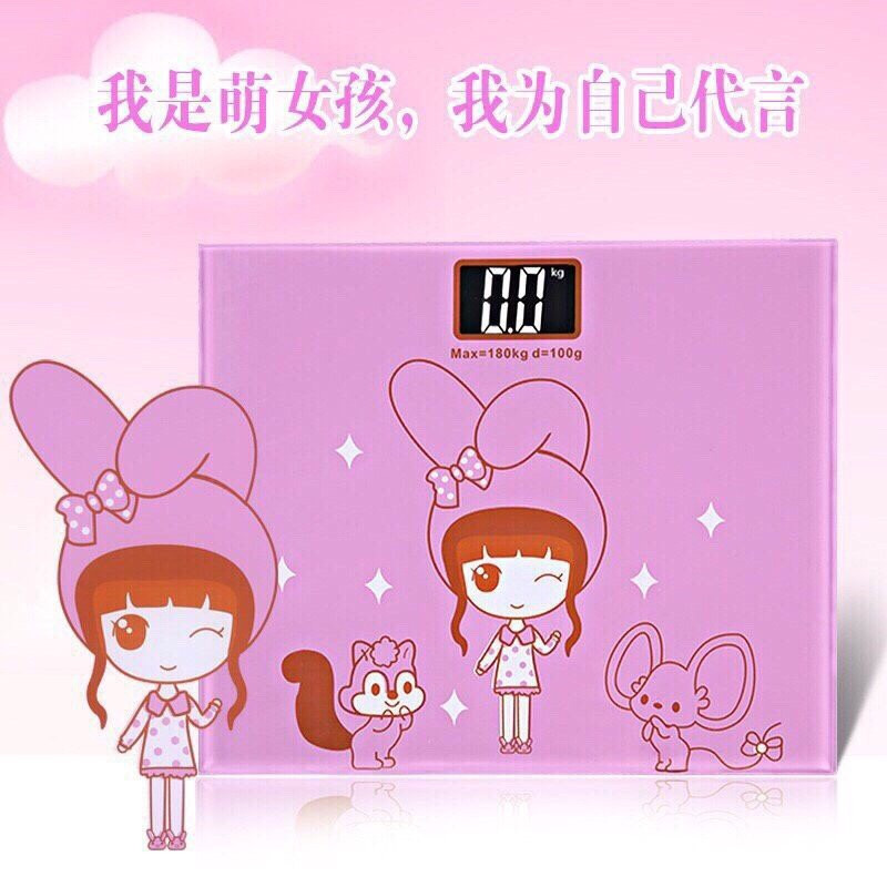 Cân Sức Khỏe Điện Tử 150Kg Vuông Nhiều Hình Thời Trang