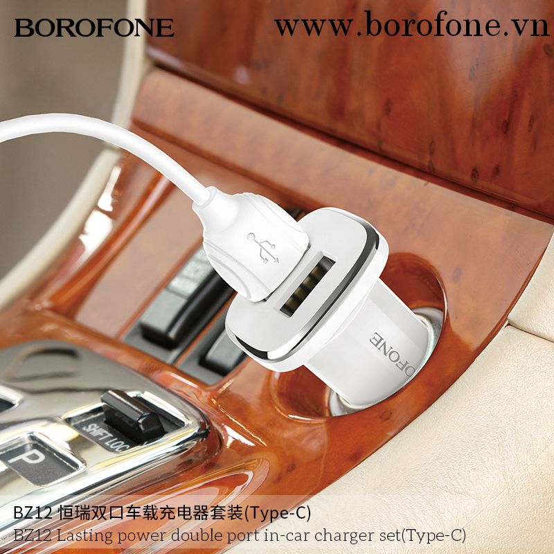 Bộ Sạc 2 Cổng Usb Trên Ô Tô Cổng Type C Bz12
