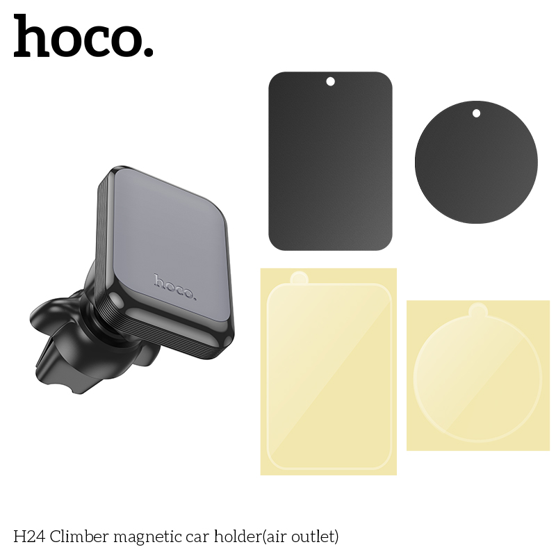 Giá Đỡ Điện Thoại Gắn Cửa Thoát Khí Trên Xe Hơi Hoco H24
