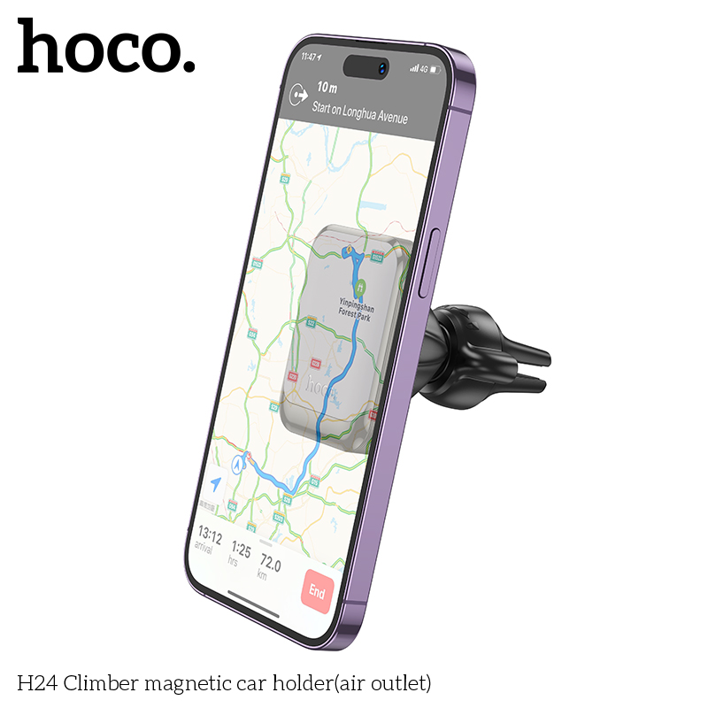 Giá Đỡ Điện Thoại Gắn Cửa Thoát Khí Trên Xe Hơi Hoco H24