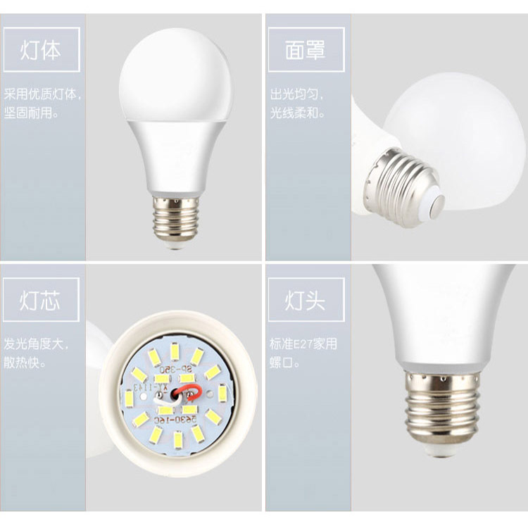 Bóng Đèn Buld Kín Nước Trang Trí Ánh Sáng Vàng 12W