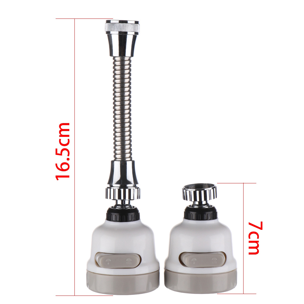 Đầu Vòi Xoay 360 Độ Dây Inox Có 2 Chế Độ Bật Nước Đầu Vòi Xoay 360 Độ Dây Inox Có 2 Chế Độ Bật Nước