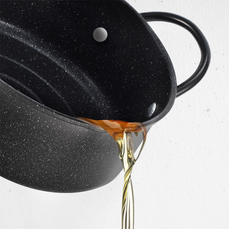 Nồi Chiên Vân đá Chống Dính Size 20cm Emoojoo Nhật Có Khay Ráo Mỡ Siêu Bền Nồi Chiên Vân đá Chống Dính Size 20cm Emoojoo Nhật Có Khay Ráo Mỡ Siêu Bền