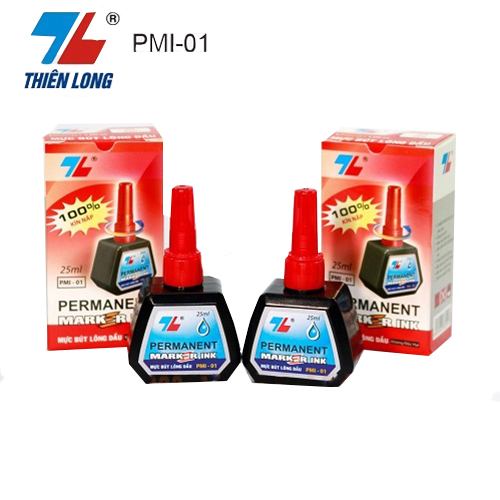 Mực Bút Lông Dầu Thiên Long Màu Đỏ 25ml Mực Bút Lông Dầu Thiên Long Màu Đỏ 25ml
