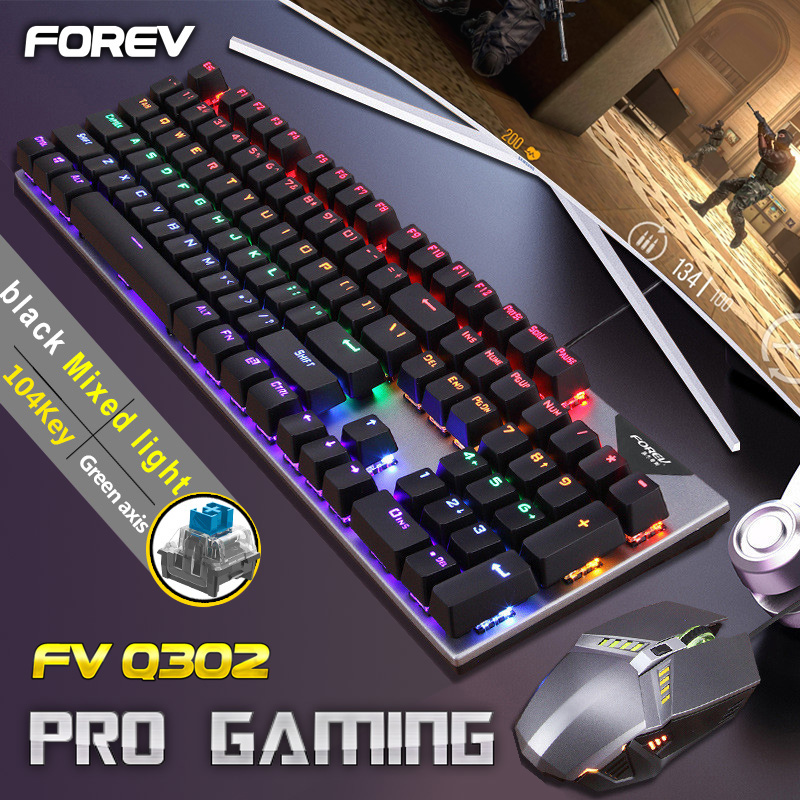 Bàn Phím Cơ Forev Fv-Q302 18 Chế Độ Leb R&b