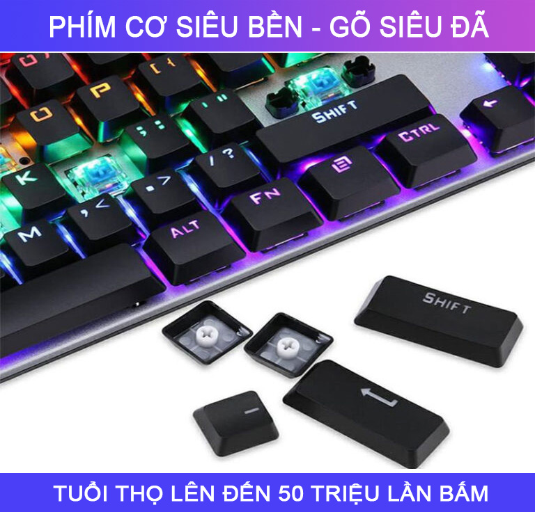 Bàn Phím Cơ Forev Fv-Q302 18 Chế Độ Leb R&b