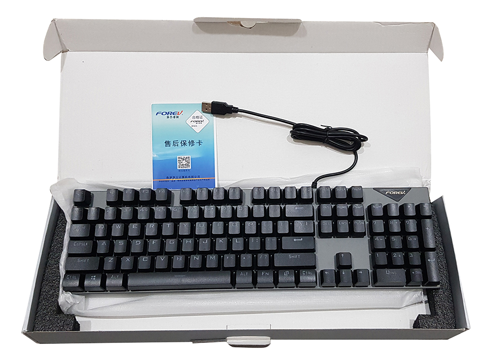Bàn Phím Cơ Forev Fv-Q302 18 Chế Độ Leb R&b