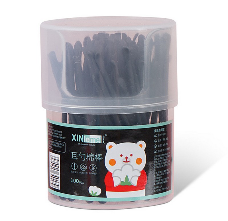 Hộp 100 Bông Tăm Có Đầu Lấy Ráy Tai Tiện Dụng Hộp 100 Bông Tăm Có Đầu Lấy Ráy Tai Tiện Dụng