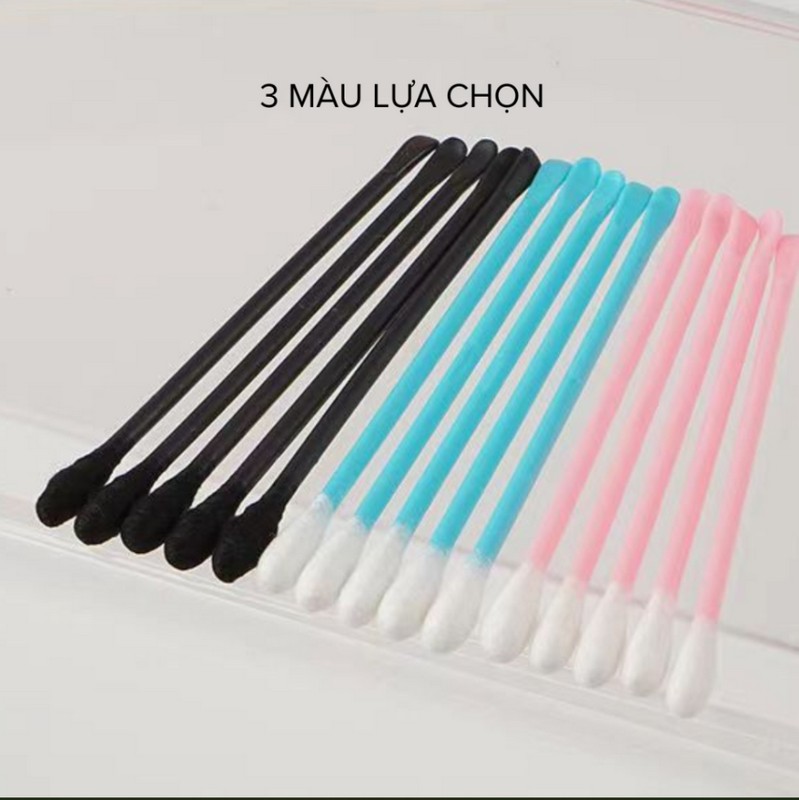 Hộp 100 Bông Tăm Có Đầu Lấy Ráy Tai Tiện Dụng Hộp 100 Bông Tăm Có Đầu Lấy Ráy Tai Tiện Dụng