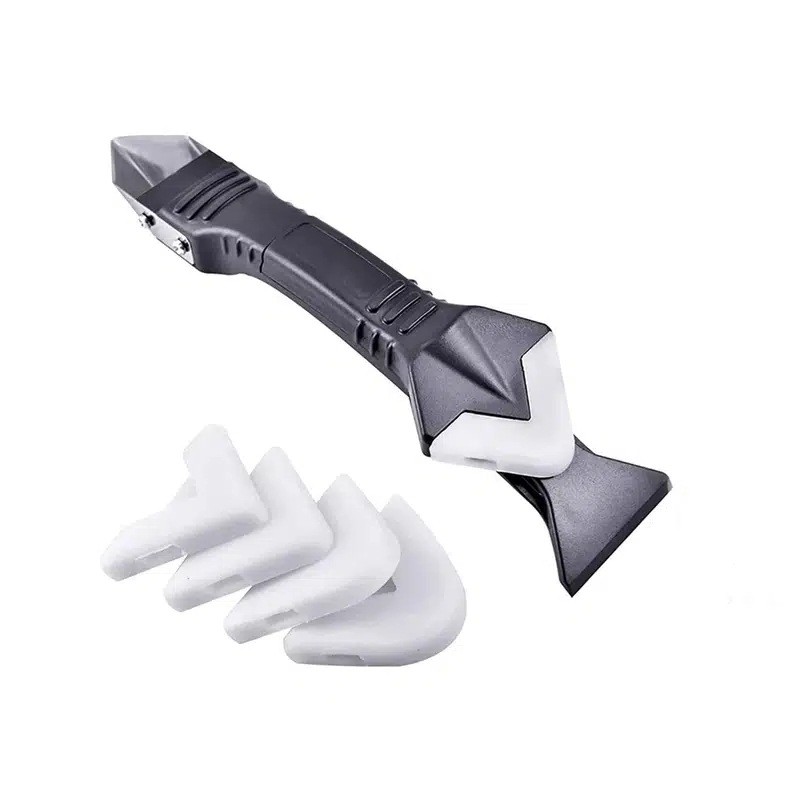 Dụng Cụ Làm Sạch Và Vuốt Keo Silicone Đa Năng 3 Trong 1 Đầu Kim Loại Dụng Cụ Làm Sạch Và Vuốt Keo Silicone Đa Năng 3 Trong 1 Đầu Kim Loại
