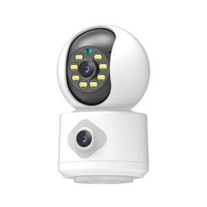 Camera Yoosee IP QS-415 2 Mắt Trong Nhà Xem 2 Màn Hình Cùng Lúc Độ Phân Giải 8MP, Xoay 360 Độ, Xem Đêm Có Màu, Hỗ Trợ Đàm Thoại 2 Chiều