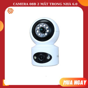 Camera Yoosee IP YS-08B 2 Mắt Trong Nhà Xem 2 Màn Hình Cùng Lúc Độ Phân Giải 8MP, Xoay 360 Độ, Xem Đêm Có Màu, Hỗ Trợ Đàm Thoại 2 Chiều