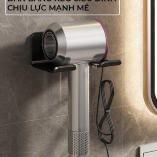 Giá Đỡ Máy Sấy Tóc Treo Tường Siêu Chắc Tiện Lợi 14.5x9Cm