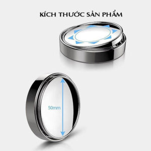 Gương Cầu Lồi Có Viền 3R-035 Gắn Kính Hậu Xe Ô Tô Xoay 360 Độ Xóa Điểm Mù (1 Gương)