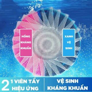 Viên Thả Bồn Cầu Nhật Bản 2 Trong 1 Làm Sạch Sâu, Khử Mùi, Hương Thơm Hoa Hồng