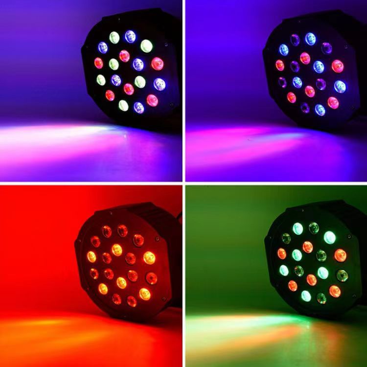 Đèn Led Chiếu Laser Sân Khấu 18 Led Màu Sắc đẹp