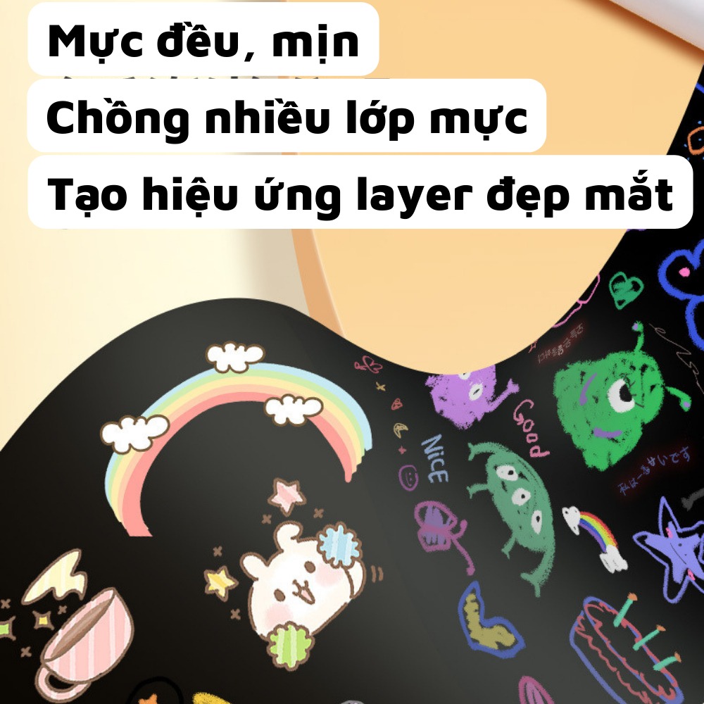 Bộ 36 Bút Màu Acrylic Marker Chống Nước Vẽ Trên Mọi Chất Liệu