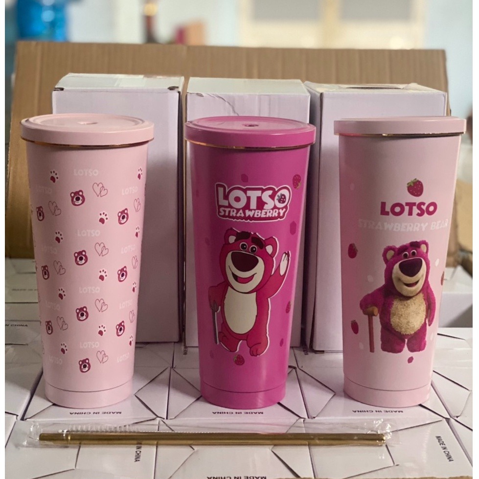 Ly Giữ Nhiệt Inox Hình Gấu Losto 750Ml Kèm Ống Hút Inox Ly Giữ Nhiệt Inox Hình Gấu Losto 750Ml Kèm Ống Hút Inox