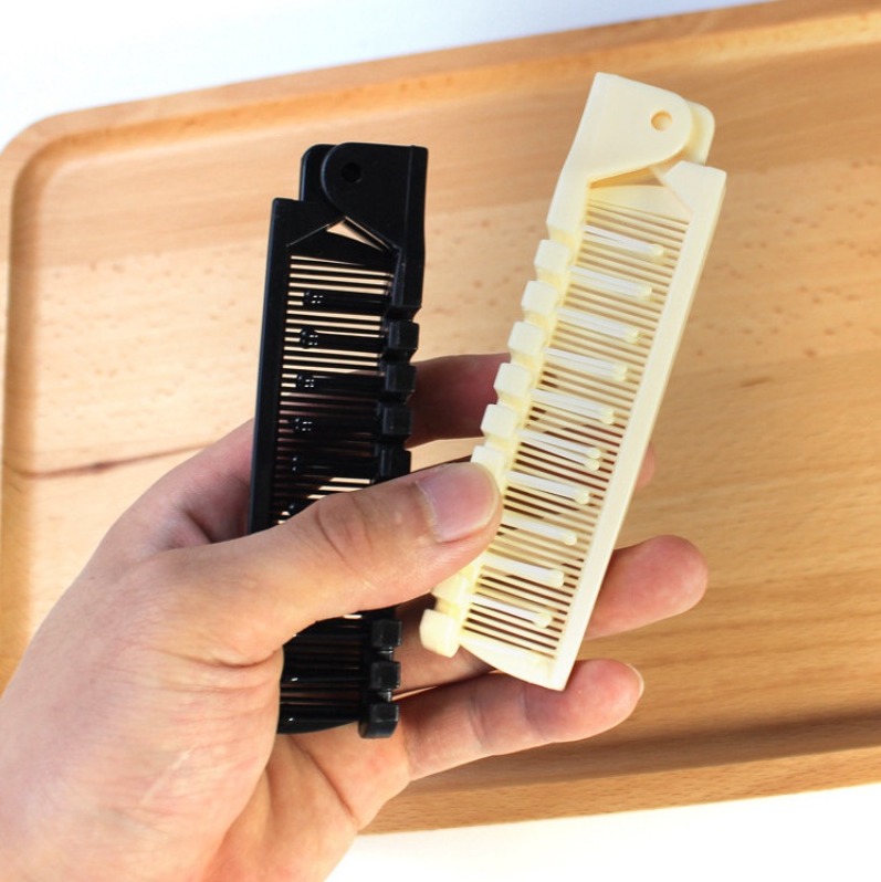 Lược Chải Tóc 2 Đầu Chống Rối Gấp Gọn Tiện Lợi