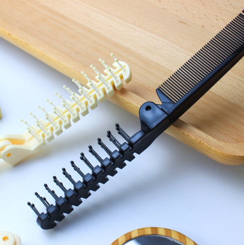 Lược Chải Tóc 2 Đầu Chống Rối Gấp Gọn Tiện Lợi