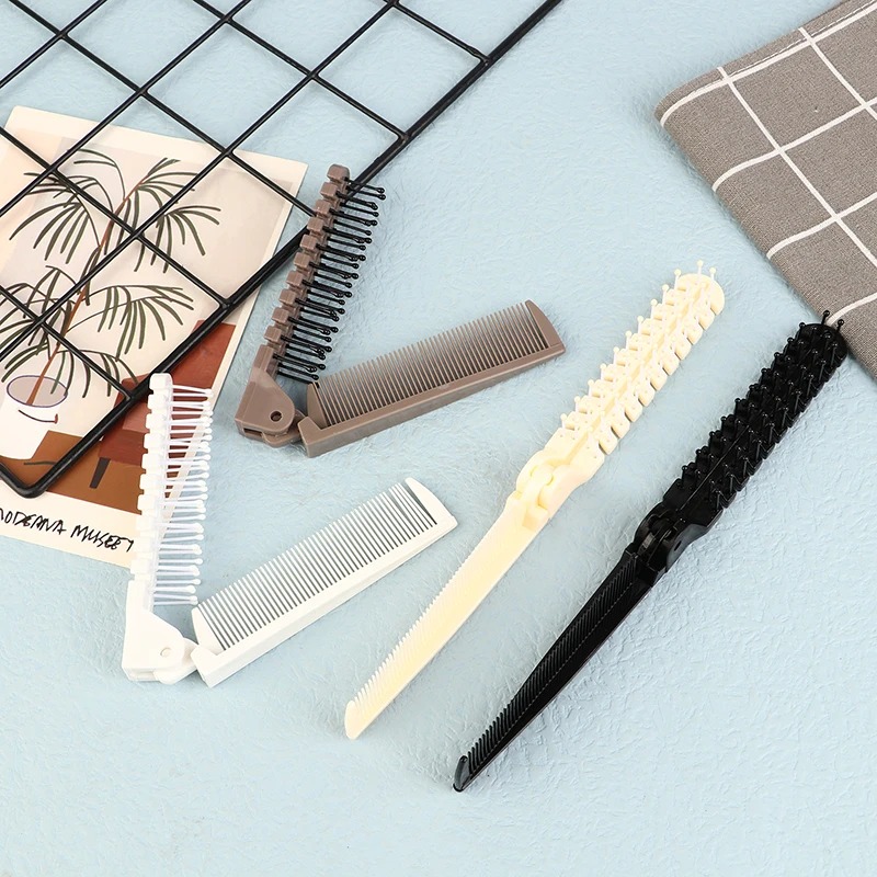 Lược Chải Tóc 2 Đầu Chống Rối Gấp Gọn Tiện Lợi