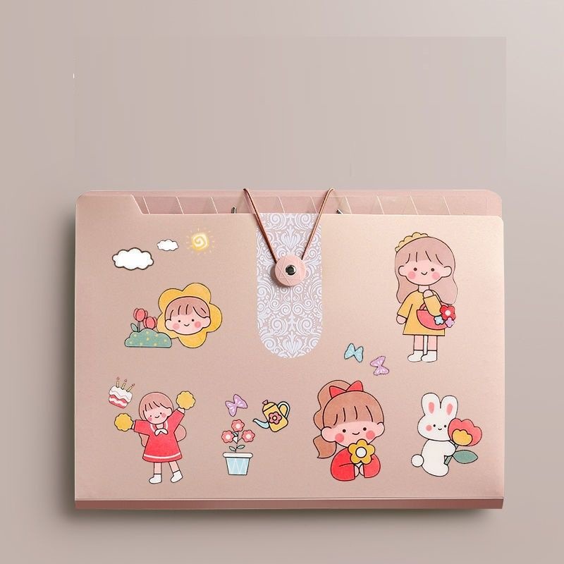 Túi đựng Tài Liệu Hồ Sơ, File Đựng Tài Liệu Nhiều Ngăn Họa Tiết Ngộ Nghĩnh Xinh Xắn