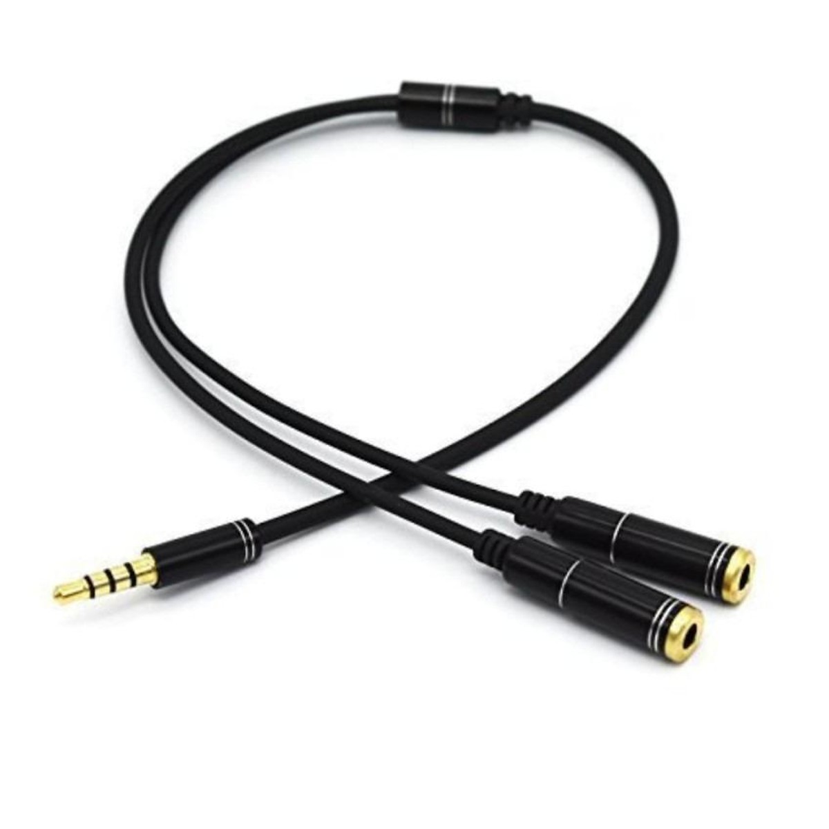 Cáp Chia Audio 1 Ra 2 Tai Nghe Chuẩn 3.5mm Dây Dài 30cm