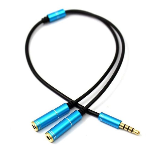 Cáp Chia Audio 1 Ra 2 Tai Nghe Chuẩn 3.5mm Dây Dài 30cm