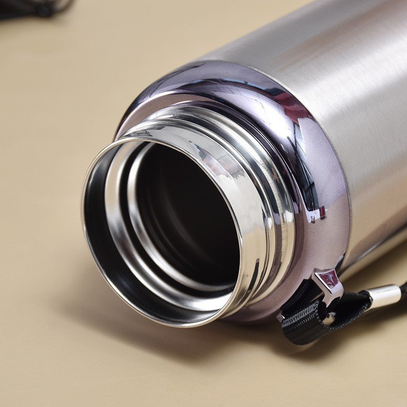 Bình Giữ Nhiệt Inox 316 Cao Cấp 1000Ml Có Dây Treo Và Khay Lọc 30X8Cm