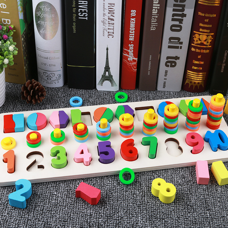 Bảng Gỗ Ghép Số Và Hình (2 Mẫu )