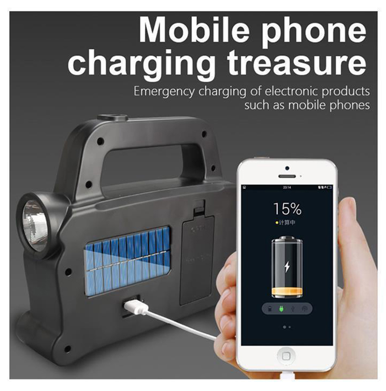 Đèn Năng Lượng Hurry Hb-6169 Pin Sạc Cầm Tay