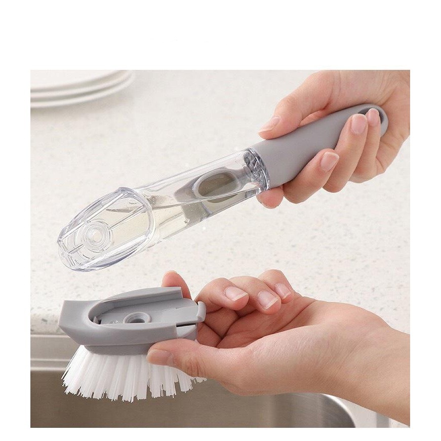 Cây Cọ Chà Rửa Xoong 2In1 Có Chổ Đựng Xà Phòng Cây Cọ Chà Rửa Xoong 2In1 Có Chổ Đựng Xà Phòng