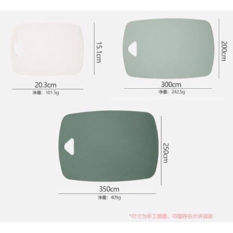 Combo 3 Thớt Nhựa Kháng Khuẩn Combo 3 Thớt Nhựa Kháng Khuẩn