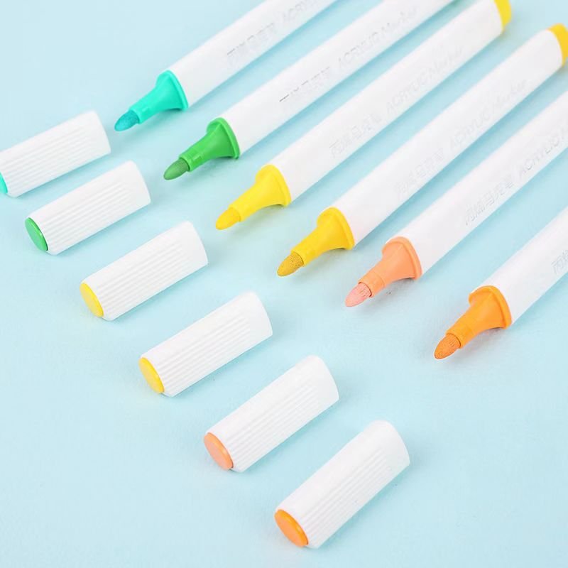 Bộ 60 Bút Màu Acrylic Marker Chống Nước Hộp Nhựa