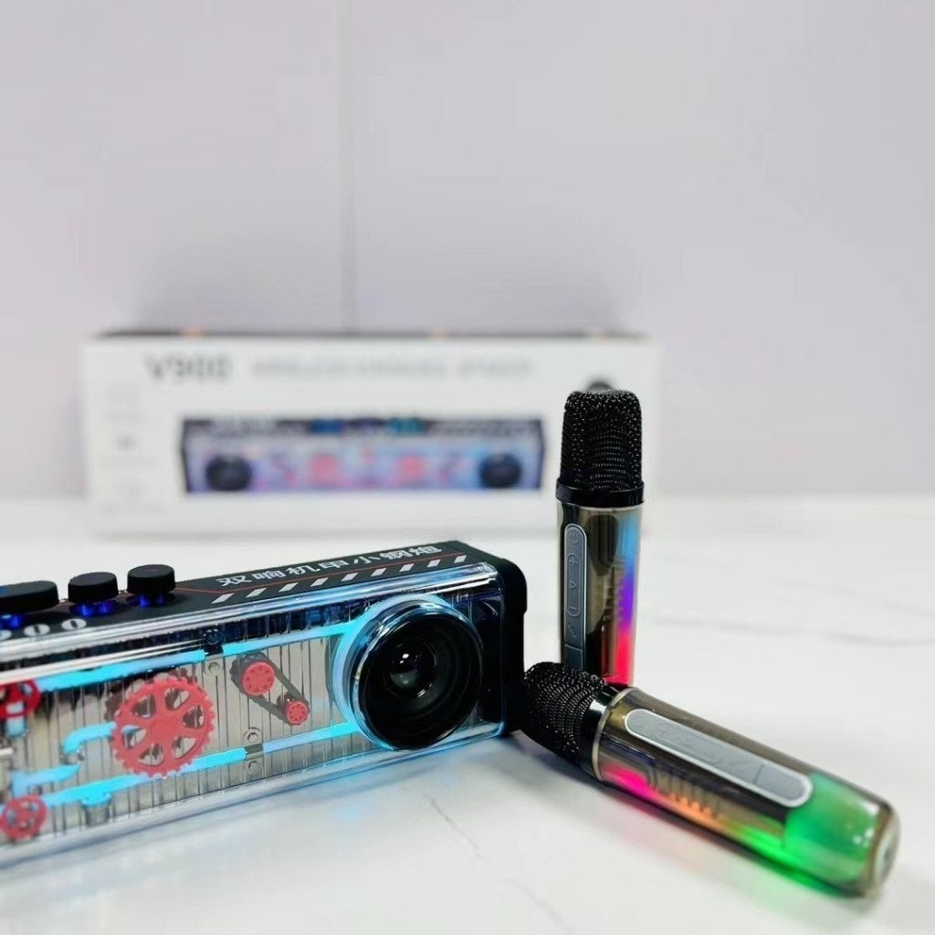 Loa Karaoke Bluetooth Led V900 Công Suất 20W Bluetooth 5.3 Nghe Nhạc, Karaoke Giải Trí, Decor
