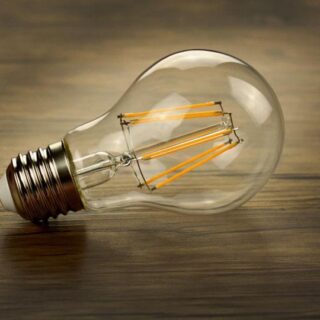 Bóng Đèn Led Edison A60 4 Tim 4W Trang Trí Nhà Cửa 11X6Cm