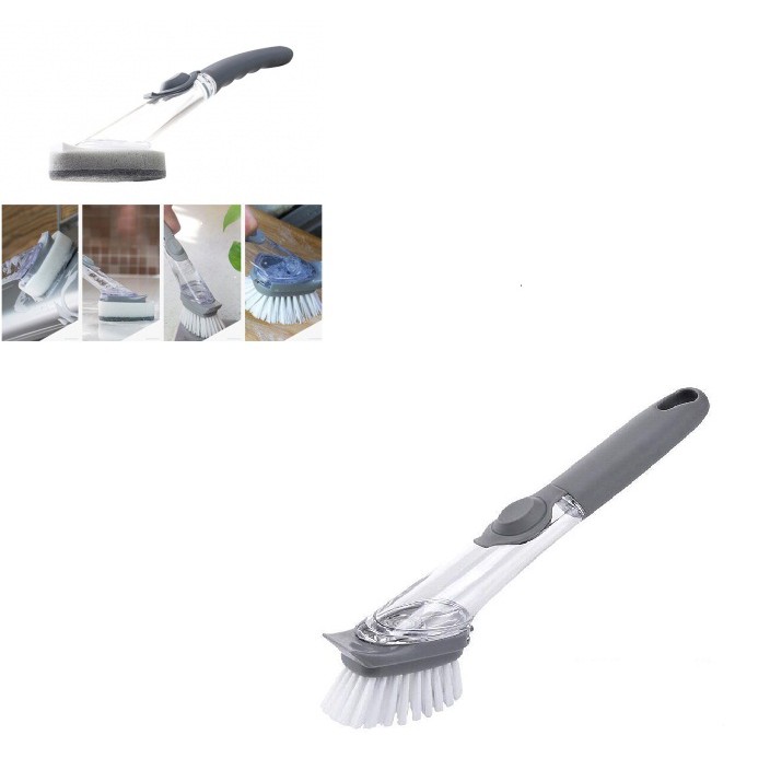 Cây Cọ Chà Rửa Xoong 2In1 Có Chổ Đựng Xà Phòng Cây Cọ Chà Rửa Xoong 2In1 Có Chổ Đựng Xà Phòng