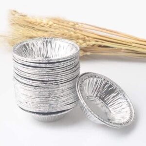 Combo 100 Bát Giấy Bạc Nướng Bánh, Nướng Hàu Size 8Cm Tiện Lợi