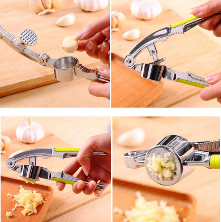 Dụng Cụ Dập, Nghiền, Ép Hành Tỏi Bằng Inox Tiện Lợi Dụng Cụ Dập, Nghiền, Ép Hành Tỏi Bằng Inox Tiện Lợi