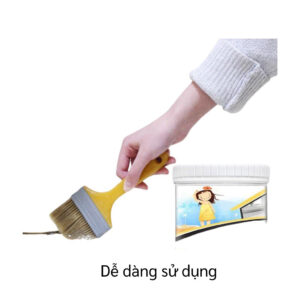 Keo Quét Chống Thấm Trong Suốt 1L Pure Acrylic 14x12Cm Tặng Kèm Cọ
